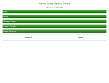 Tablet Screenshot of harleystreetmedicalpractice.org.uk